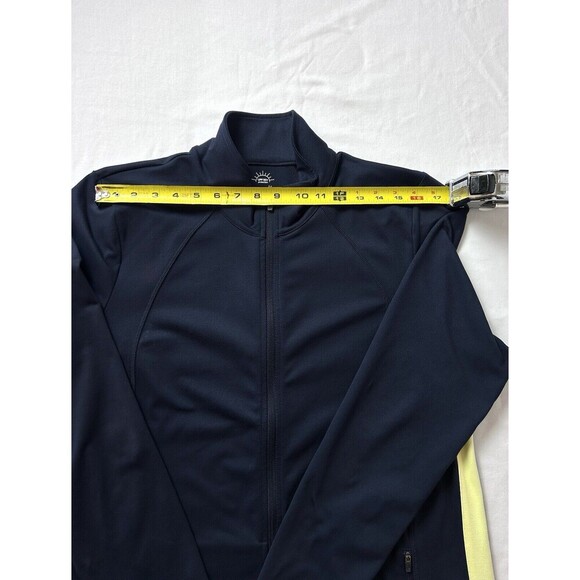 Talbots Blue Track Jacket 50+ UPF Protection Activewear Size Large‎ LRD1-2 - Picture 4 of 8